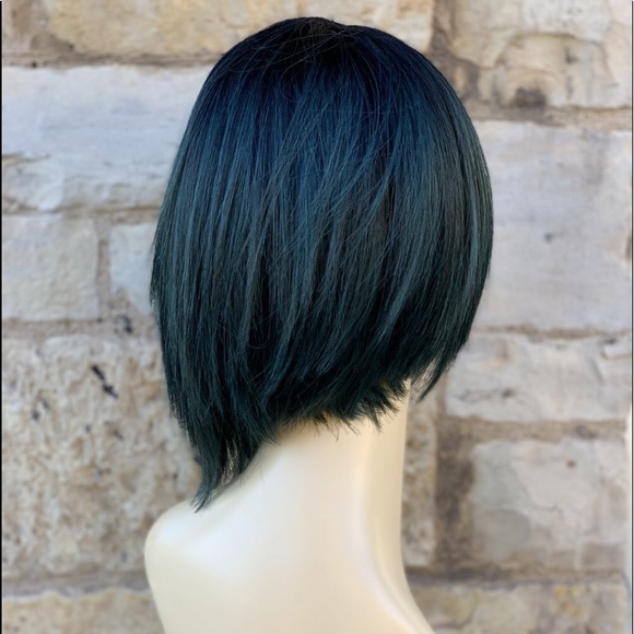 Green wig Swisslace Bob layered wig new style